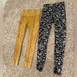 Two lulu lemon leggings: size 4